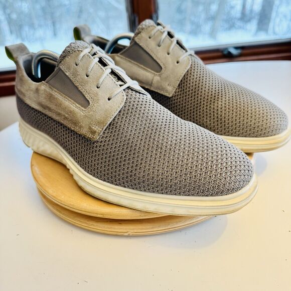 Ecco Mens St. 1 Hybrid Lite Gray Mesh Summer Derby Oxford Shoes Size 10-10.5 - Picture 3 of 8